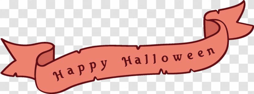 Halloween Font Happy - Peach Material Property Transparent PNG
