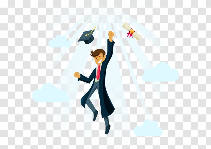 Graduation Ceremony Student Clip Art Image Vector Graphics - Bachelors Degree - Clipart Cartoon Transparent PNG