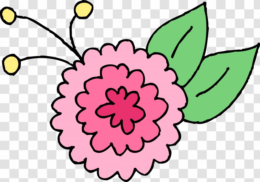 Chrysanthemum Xd7grandiflorum Clip Art - Pink - Cute Flower Clipart Transparent PNG
