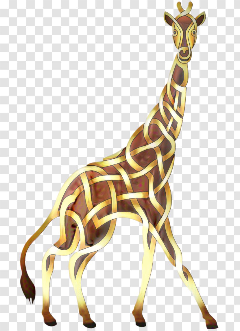 Giraffe Cartoon - Knot - Fawn Tail Transparent PNG