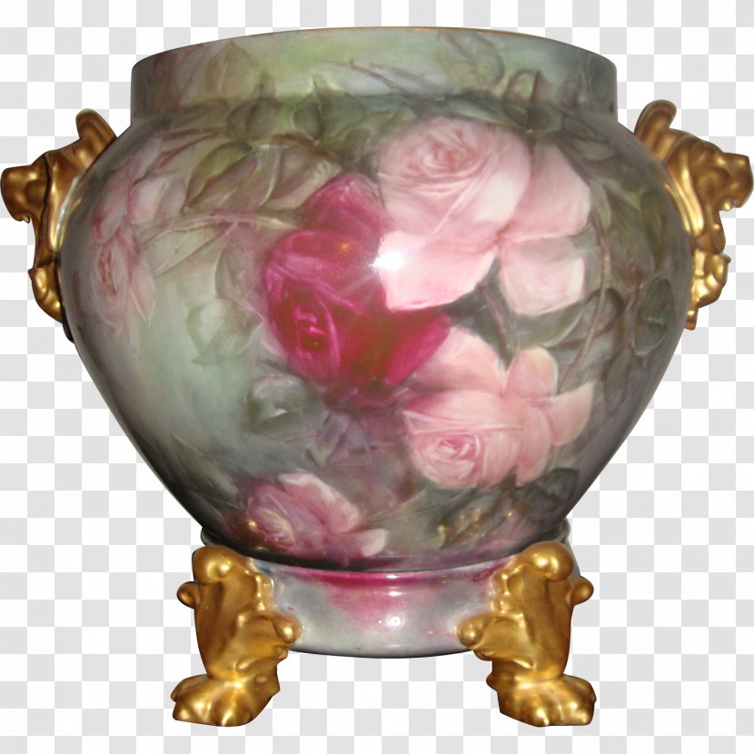 Vase Urn - Hand-painted Peony Transparent PNG