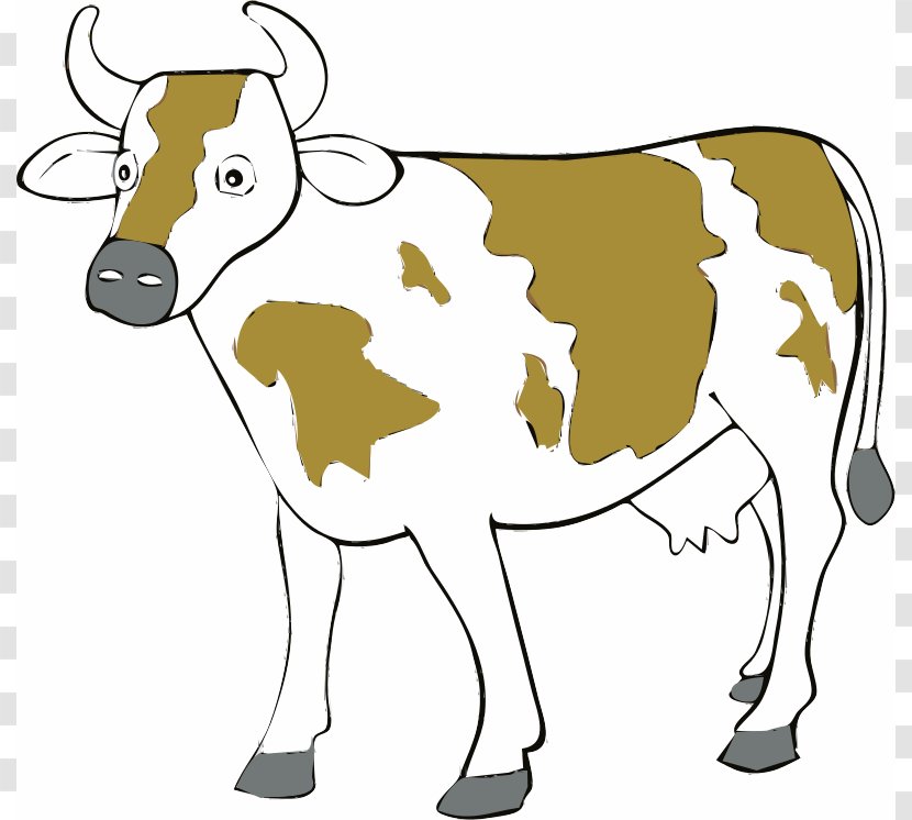 Jersey Cattle Holstein Friesian Angus Shorthorn Beef - Artwork - Dairy Cow Clipart Transparent PNG