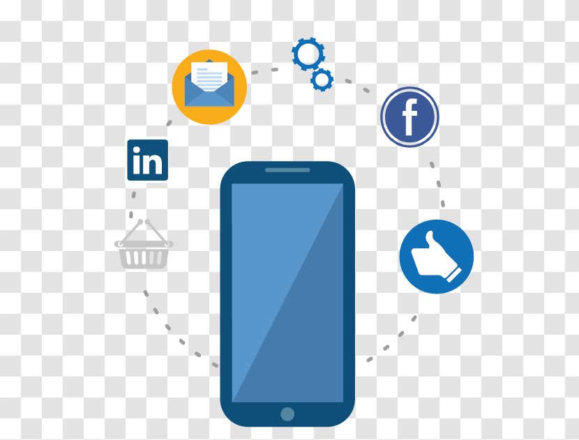 Smartphone Social Media Mobile Phones Business - Diagram Transparent PNG