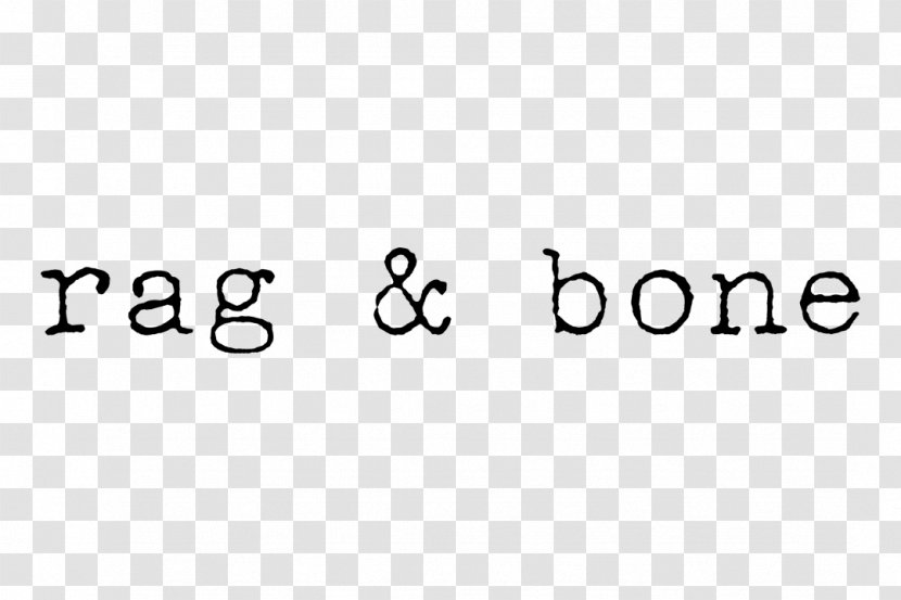 Rag & Bone Logo - Black And White - Rectangle Transparent PNG
