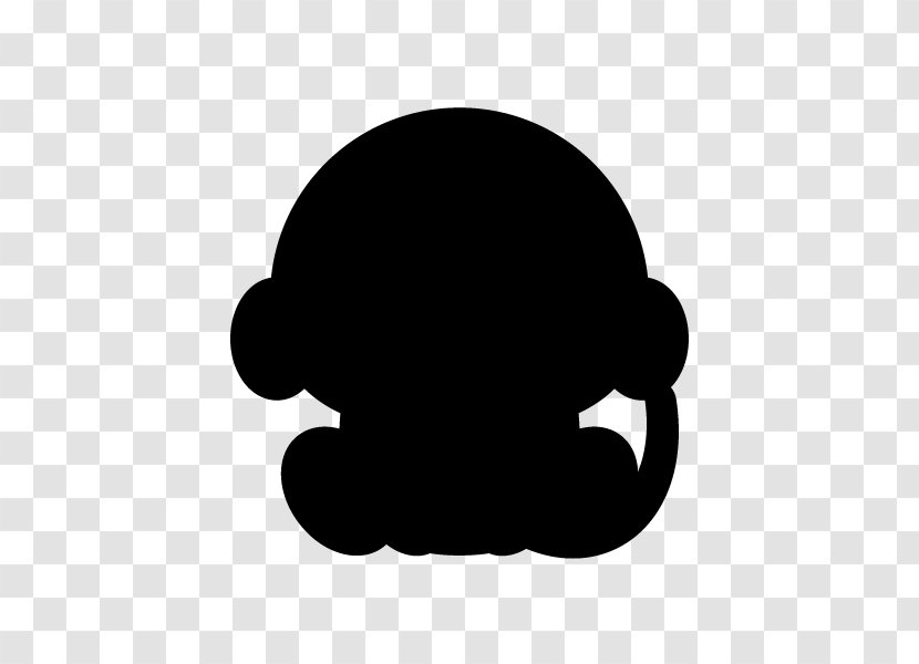 Silhouette Ape Monkey - Head - Orangutan Vector Transparent PNG