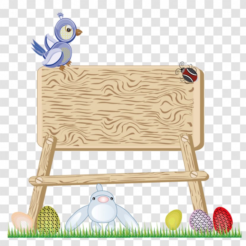 Easter Bunny Egg Chicken Clip Art - Wood Transparent PNG