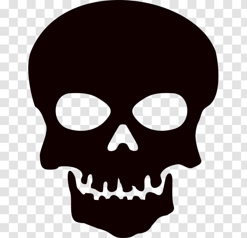 Human Skull Symbolism Clip Art - And Crossbones Transparent PNG