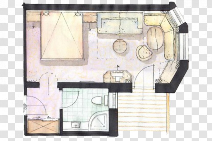 Ü 14 Hotel Unterlechner Room Floor Plan Square Meter - Tyrol Transparent PNG