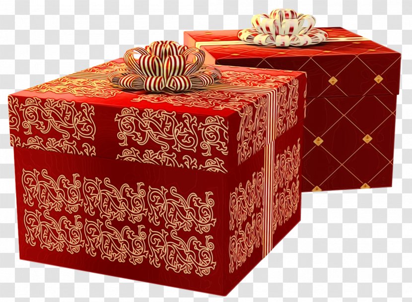 Present Box Gift Wrapping Rectangle Table - Wet Ink - Party Favor Furniture Transparent PNG