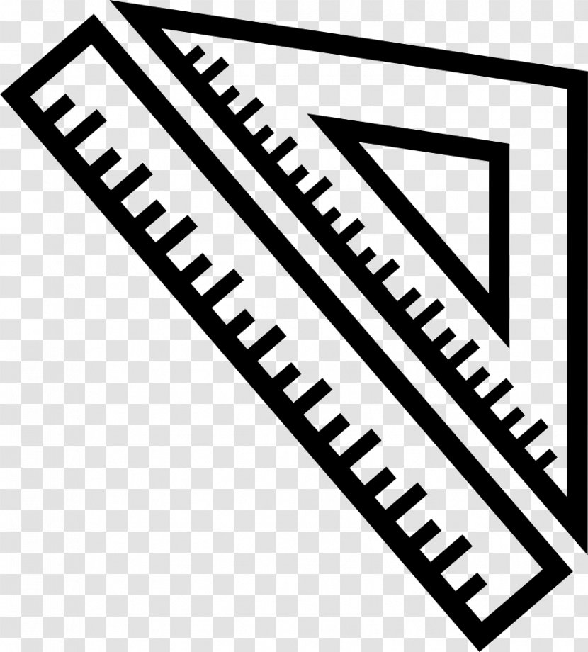 Ruler Set Square Icon Design - Web Open Font Format - Area Transparent PNG