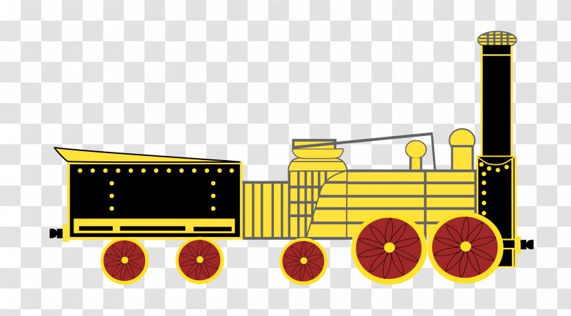 Train Rail Transport Locomotive Passenger Car - Yellow Transparent PNG