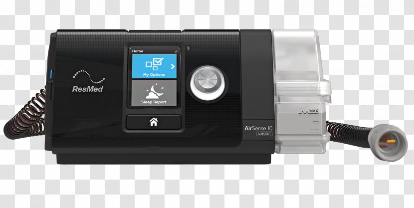 Continuous Positive Airway Pressure ResMed Non-invasive Ventilation Breathing - Sleep - Papá Transparent PNG