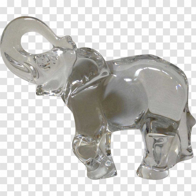 Indian Elephant African Animal Figurine Elephantidae - Silver Transparent PNG