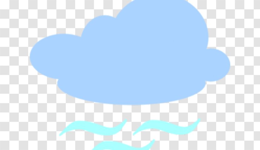 Clip Art Weather Windy Cloud - Aqua - Clod Background Transparent PNG