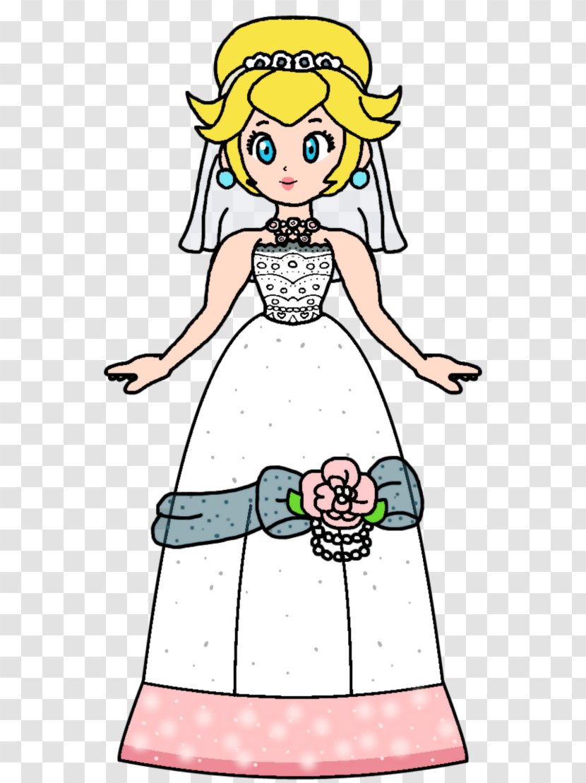 Super Princess Peach Rosalina Mario Bros. 3 - Watercolor - Painted Transparent PNG