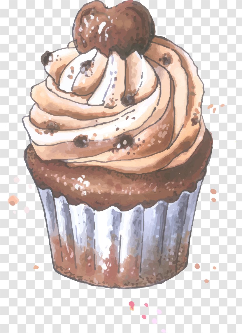 Cupcake Fruitcake Muffin Chocolate Cake Buttercream - Food Transparent PNG