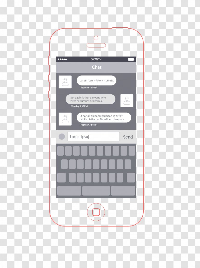 Computer Keyboard Website Wireframe User Interface - Template Dialogue Transparent PNG