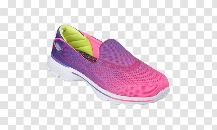 Skechers Go Walk 3 Unfold Sports Shoes - Magenta - Running For Women Reviews Transparent PNG