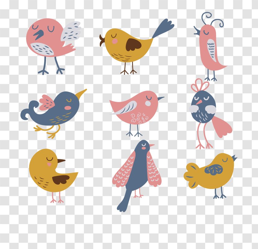 Bird Drawing Euclidean Vector Illustration - Birds Transparent PNG