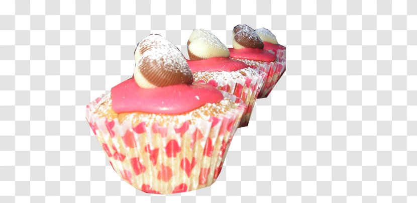 Cupcake Ice Cream Cake Wedding Red Velvet - Strawberry - Pink Transparent PNG