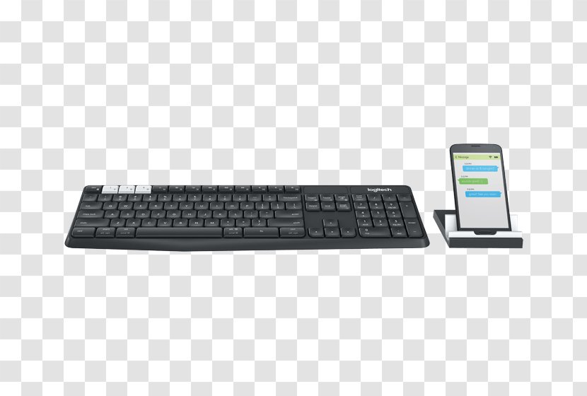 Computer Keyboard Laptop Logitech Unifying Receiver Wireless Handheld Devices Transparent PNG