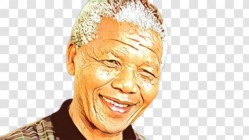 Cartoon People - Nelson Mandela - Ear Jaw Transparent PNG