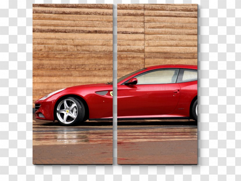 Sports Car Ferrari FF Shooting-brake - Orange Transparent PNG