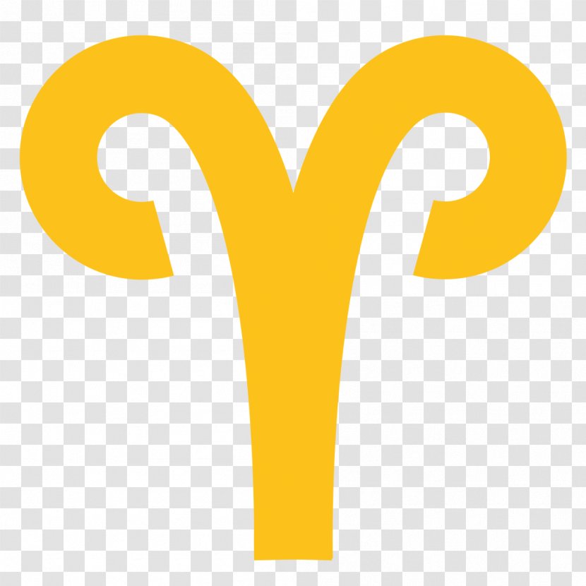 Emoji Symbol Aries Zodiac Meaning - Yellow Transparent PNG