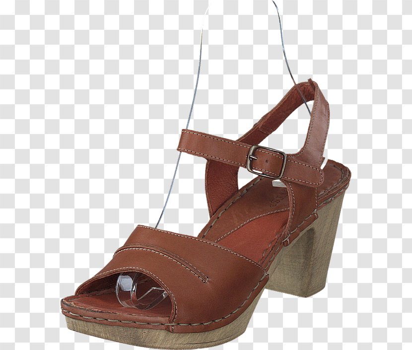 High-heeled Shoe Brown Sandal Adidas - Strap Transparent PNG