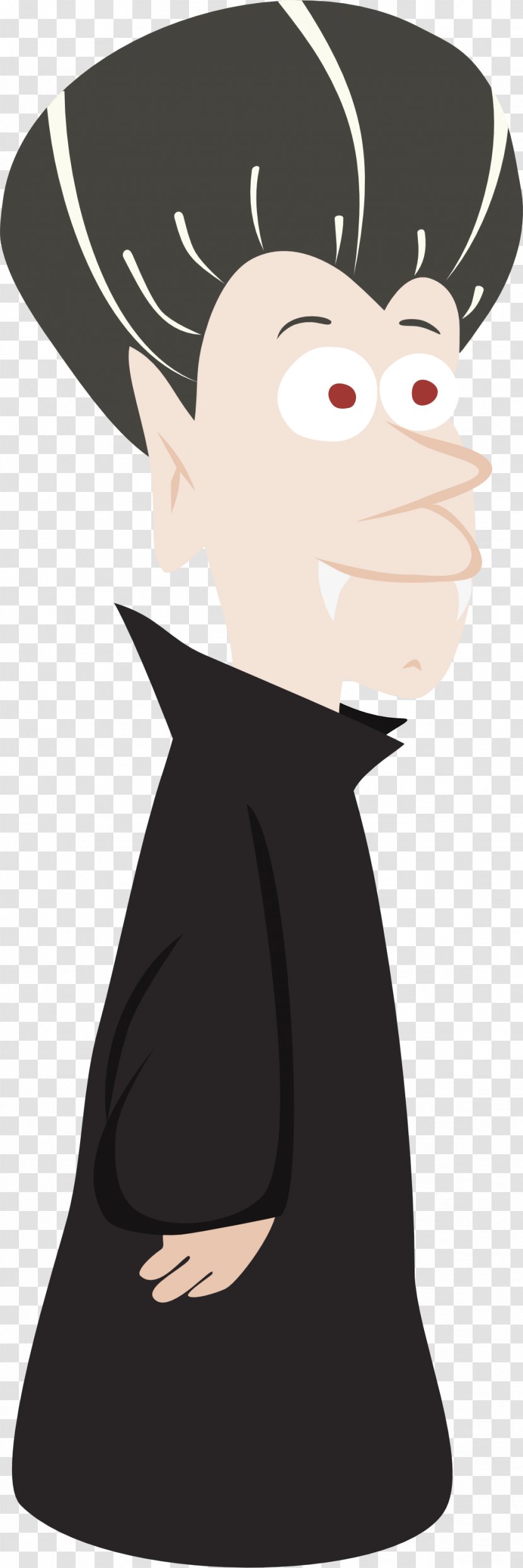 Count Dracula Cartoon Clip Art - Silhouette - Vampire Transparent PNG