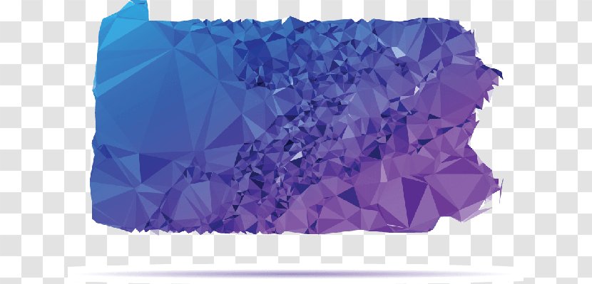 Purple Amethyst Plastic - Abstract Polygons Transparent PNG