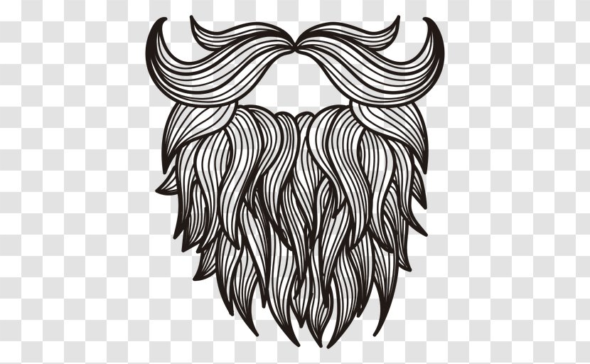 Beard Drawing Moustache - Silhouette - And Transparent PNG