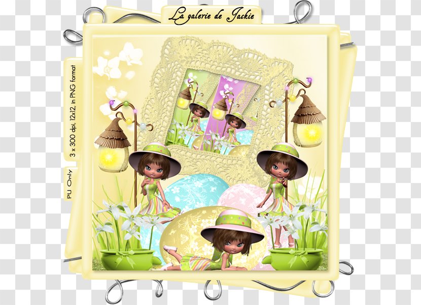 Toy Picture Frames Font - Yellow - Easter Holiday Transparent PNG