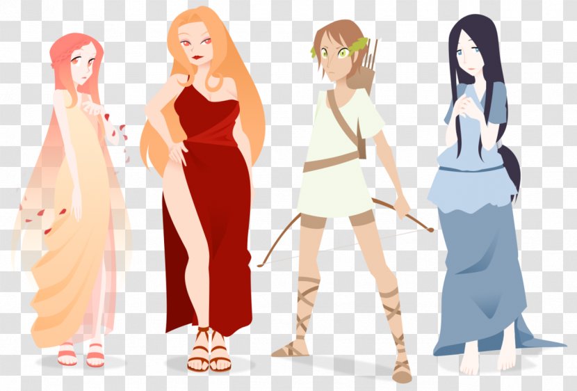 Persephone Artemis Zeus Hera Goddess - Watercolor Transparent PNG