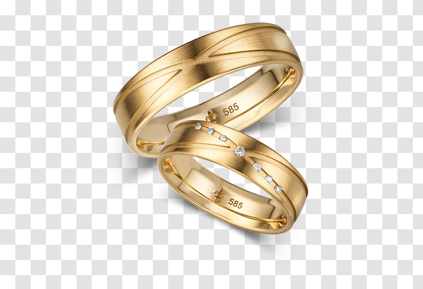Wedding Ring Gold Białe Złoto Class - Silver Transparent PNG