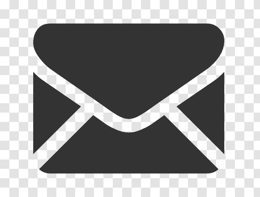 Email Address Bounce Symbol - Black And White Transparent PNG