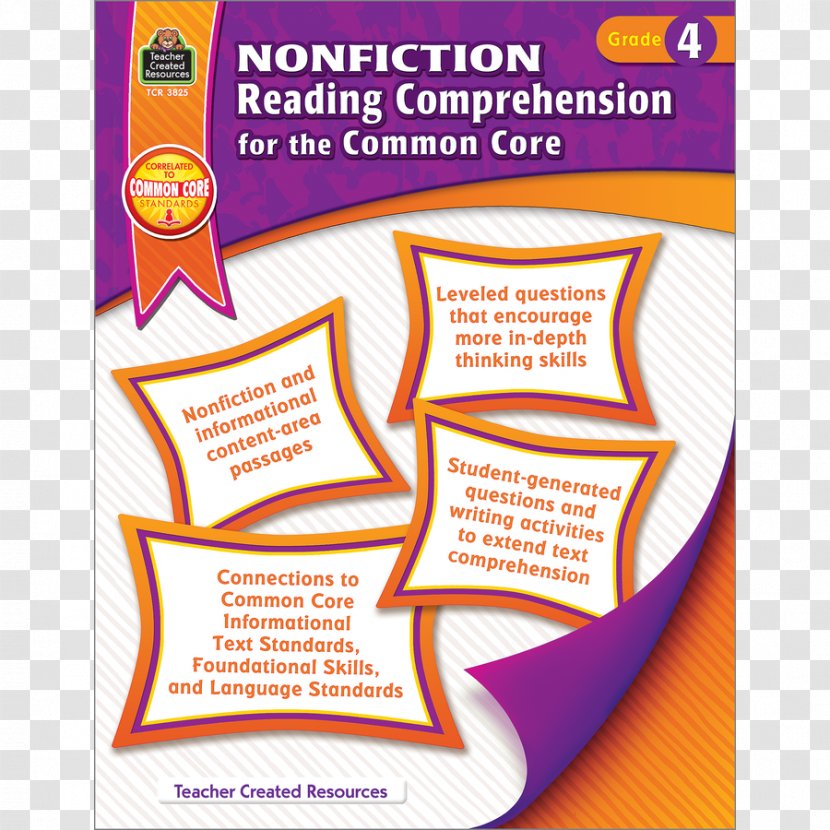 Reading Comprehension Teacher Non-fiction Nonfiction And Fiction Paired Texts Grade 4 - Worksheet Transparent PNG