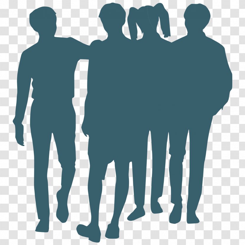 Clip Art - Social Group - Handshake Silhouette Transparent PNG