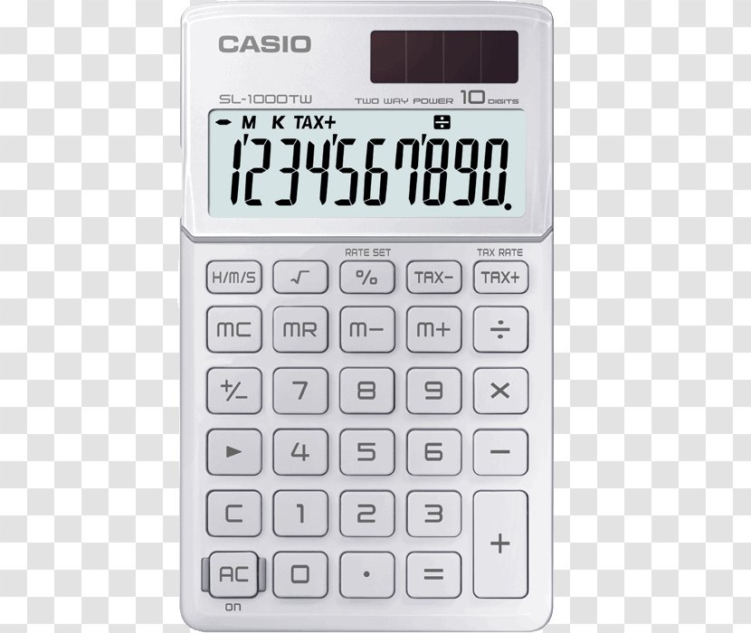 Casio SL-300VER Pocket Calculator SL-310UC SL310UC-BU Portable Basic - Electronics Transparent PNG