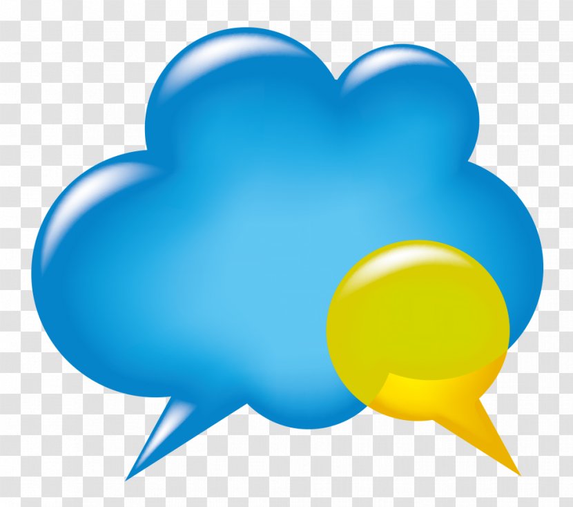 Cloud Clip Art - Flower - Blue Dialog Clouds Vector Transparent PNG