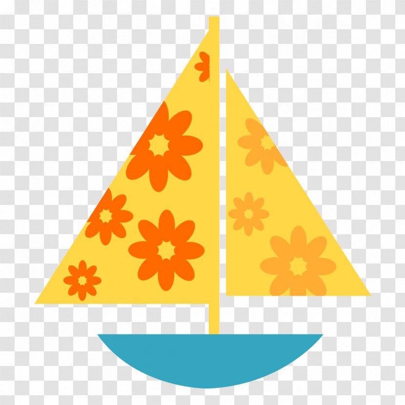 Clip Art - Sailing Ship - Colored Cartoon Boat Transparent PNG