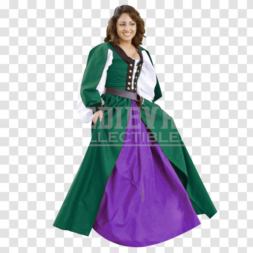 Costume Middle Ages English Medieval Clothing Dress - Cloak Transparent PNG