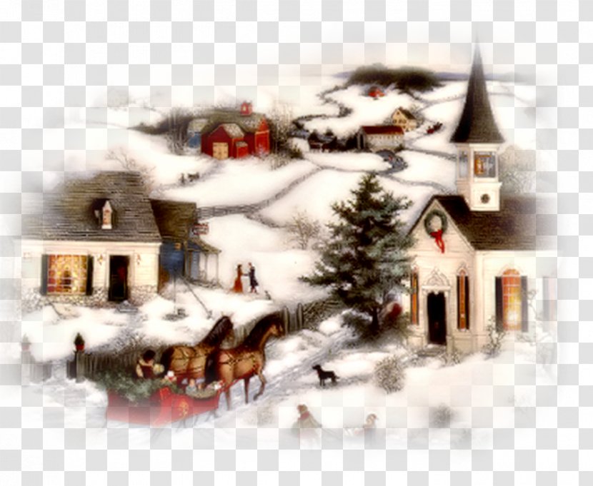 Christmas Card Winter Clip Art - Postcard Transparent PNG