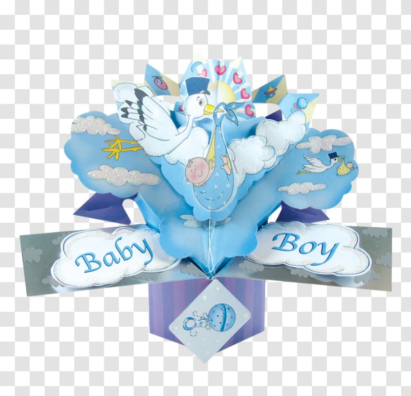 Greeting & Note Cards Birth Infant Boy Child - Blue - Pop Up Shop Transparent PNG
