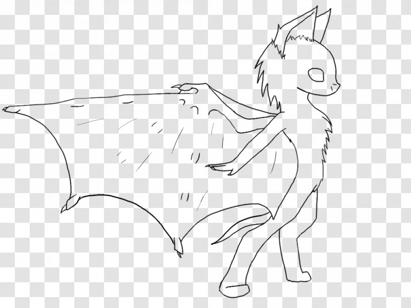 Gray Wolf Bat Art Drawing Sketch - Frame Transparent PNG