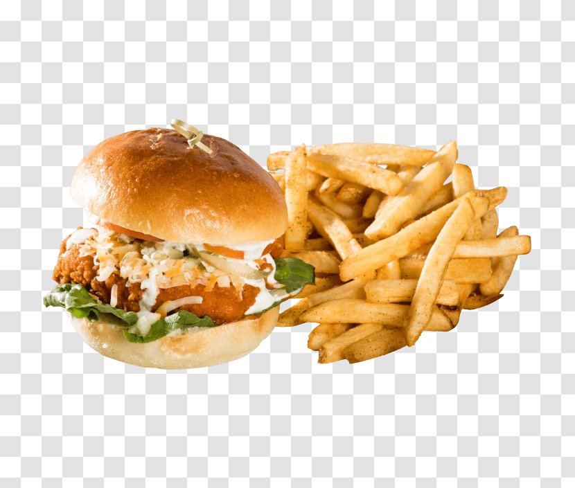 Hamburger Fast Food French Fries Buffalo Wing Breakfast Sandwich - Slider - Sandwiches Transparent PNG