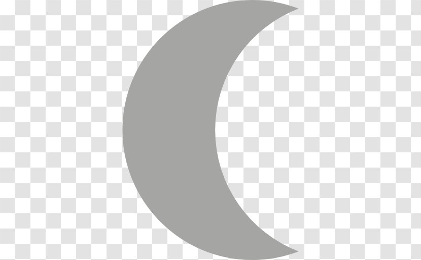 Lunar Phase Crescent Moon Symbol Window Blinds & Shades - Black And White Transparent PNG