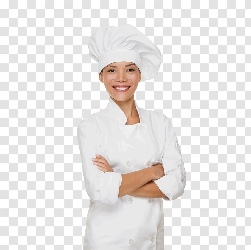 Chef's Uniform Restaurant Baker Cooking - Food - Women Chef Transparent PNG