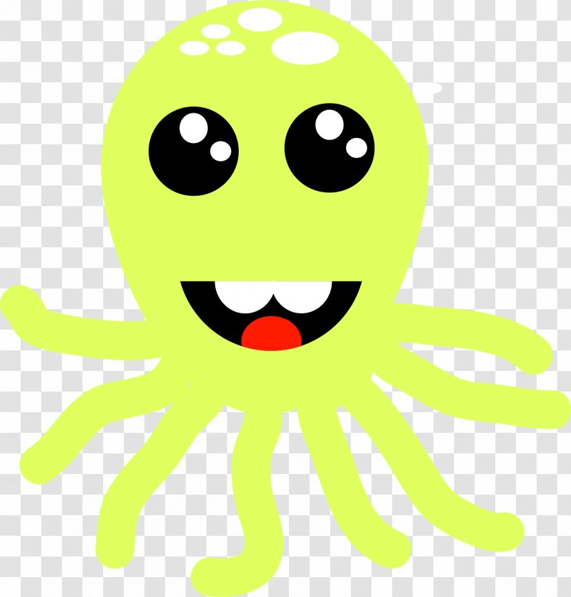 Emoticon Smiley Happiness Clip Art - Invertebrate - Octopus Transparent PNG