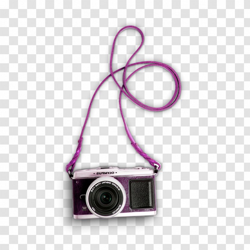 Single-lens Reflex Camera - Purple - Simple Decoration Pattern Transparent PNG